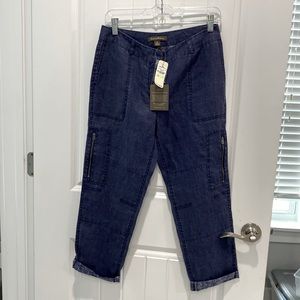 Tommy Bahama lightweight indigo linen ankle pant